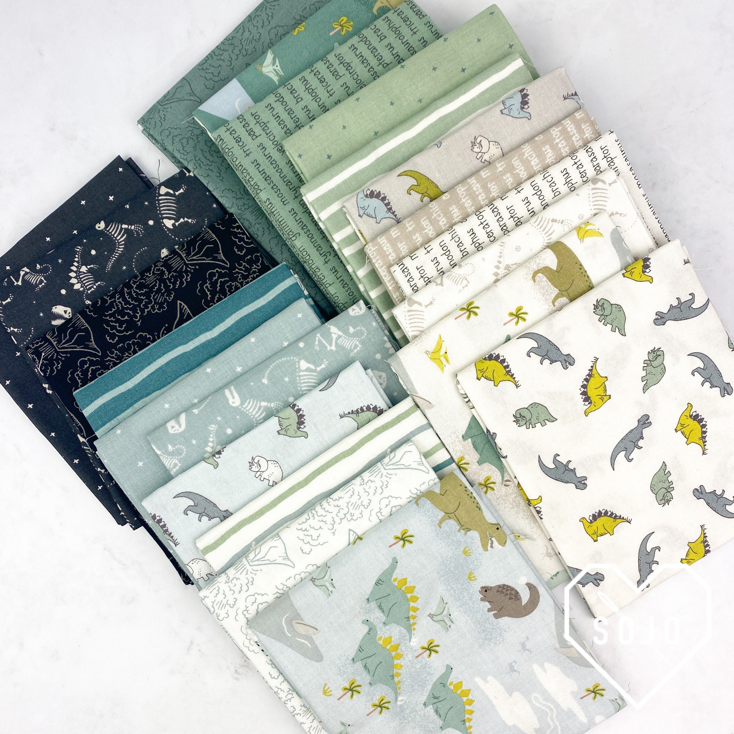 Roar Fat Quarter Bundle Designed by Citrus and Mint Designs - Etsy