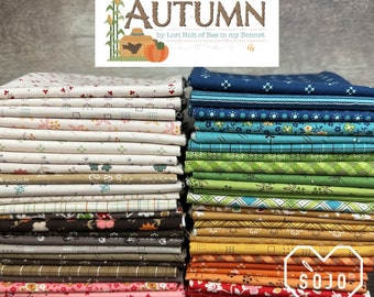 Autumn Fat Quarter Bundle - by Lori Holt of Bee in my Bonnet for Riley Blake Fabrics - 52 prints - Ready to Ship!