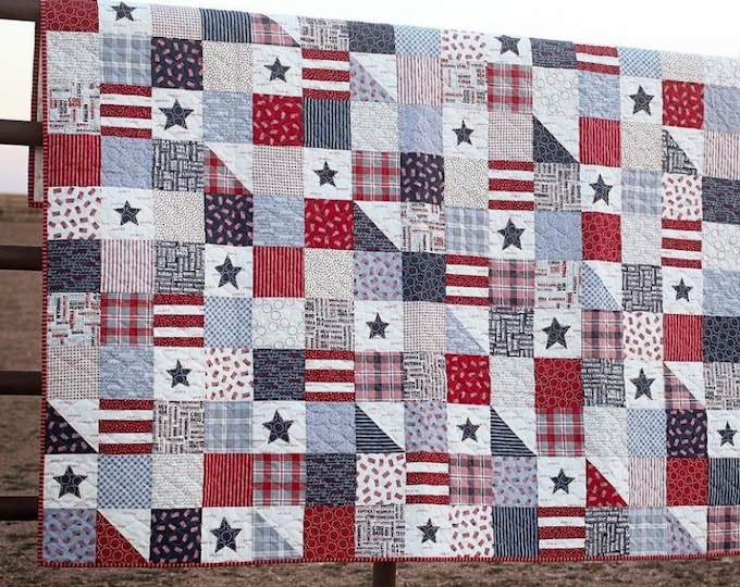 Stars and Stripes Quilt Kit by Sweetwater Designed by Sweetwater for