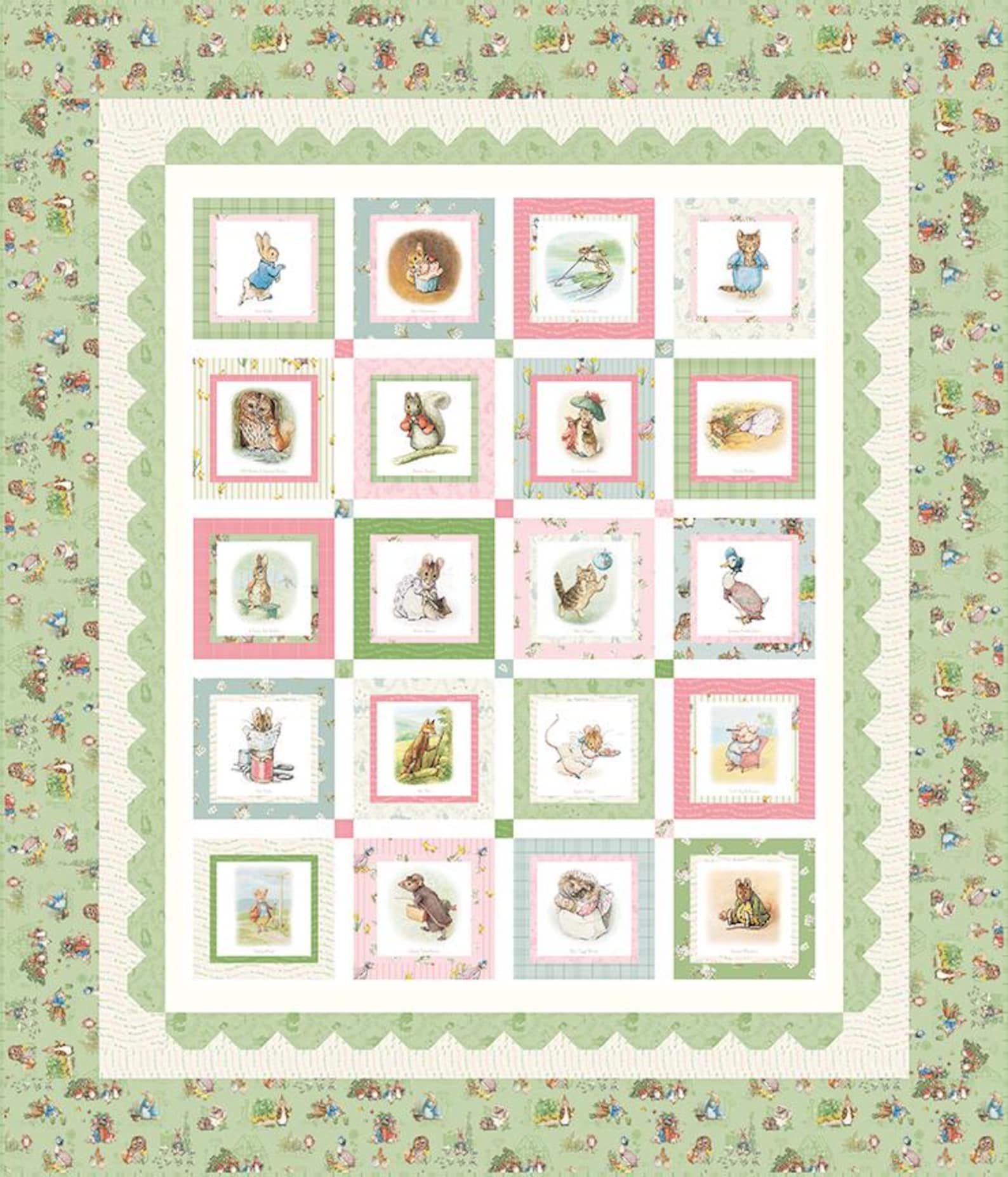 Peter Rabbit and Friends - Toile Cloud C15863 - Designed by Beatrix ...
