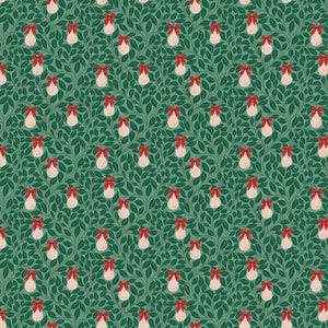 A Pear-fect Christmas - Pear Tree Mint C14975 - Designed by Cayla Naylor for Riley Blake Designs - 100% cotton -sold by the half yard