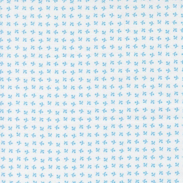 Blueprint - Somerset White Harbor 55336 11 - Designed by Camille Roskelley for Moda Fabrics - 100% Cotton - sold by the half yard increment