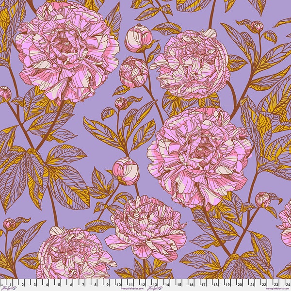 Our Fair Home - Peony Heather 108" Backing Fabric - designed by Anna Maria Horner for Free Spirit Fabrics
