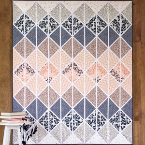 Deltille Quilt Kit - made with Haven Fabrics by Amy Sinibaldi for Art Gallery Fabrics - 100% cotton - Finished Size: 57" x 68"- Throw size