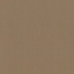 May include: A close-up of a tan fabric with a woven texture. The material has a consistent color and a grid-like pattern created by the interwoven threads. The fabric appears to be a natural fiber.
