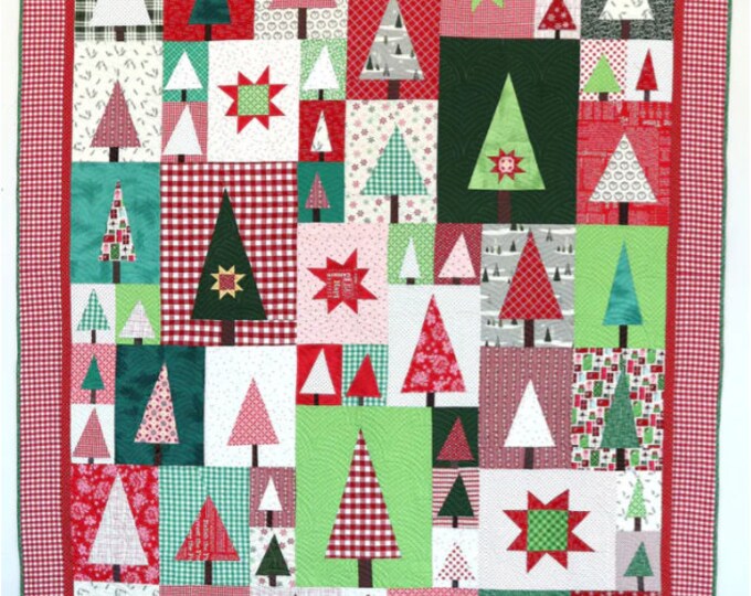 Pine Hollow Patchwork Forest Pattern - Designed by Amy Smart - 100% ...