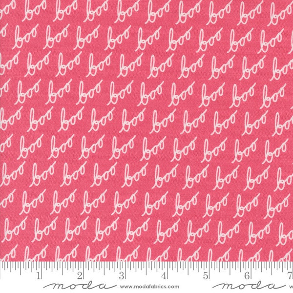 Hey Boo - Boo Love Potion Pink 5212 14 - Designed by Lella Boutique for Moda - 100% cotton -  Sold by the Half Yard