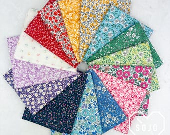 Pocket Posies Bundles - By FIGO Studios - 100% Cotton - 15 pieces - Half Yards and Fat Quarters