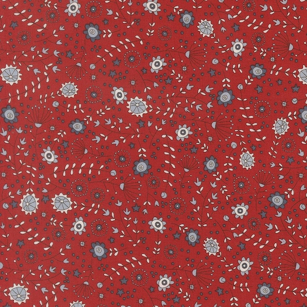 Independence Day - The Meadow Red 55722 13 - Designed by Sweetwater - Sold by the half yard increment