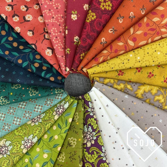 Flowerpot Bundles - Designed by Kim Diehl for Henry Glass - 20 pieces - Fat Quarters and Half Yards