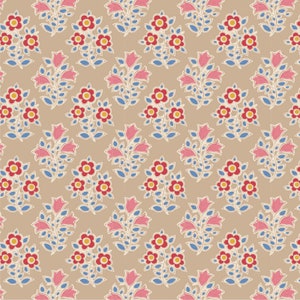 Jubilee - Farm Flowers Sand Blender -designed by Tone Finnanger for Tilda Fabrics - sold by the fat quarter
