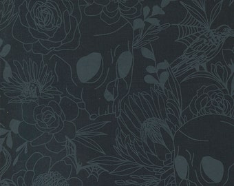 Noir - Haunted Garden Midnight 11540 33 - Designed by Alli K Design for Moda -100% cotton - sold by the half yard