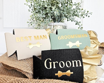 Enfriador de latas personalizado para padrinos de boda, regalos para fiestas de bodas
