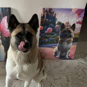 Personalized Cartoon Pet Portrait, Custom unique pet portraits with your dog/cat or other pet Digital Downloads