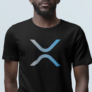 Minimalist XRP Crypto T-Shirt | Ripple Logo Unisex Tee for Traders & Investors | Unique Cryptocurrency Blockchain Gift | XRP Bull Market