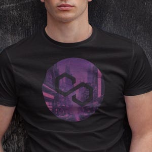 Cool Polygon Crypto Logo T-Shirt, Mens Womens Pol Altcoin Investor Tee, Polygon Cryptocurrency Hodler Present, Original Pol Coin Hodl Shirt