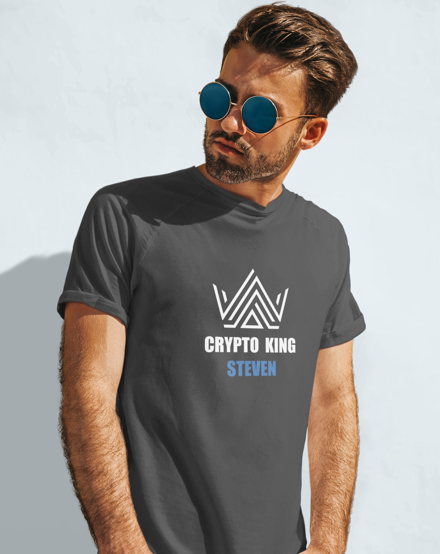 カスタムCrypto King Tシャツ：パーソナライズされたビットコイントレーダーギフト - Etsy 日本