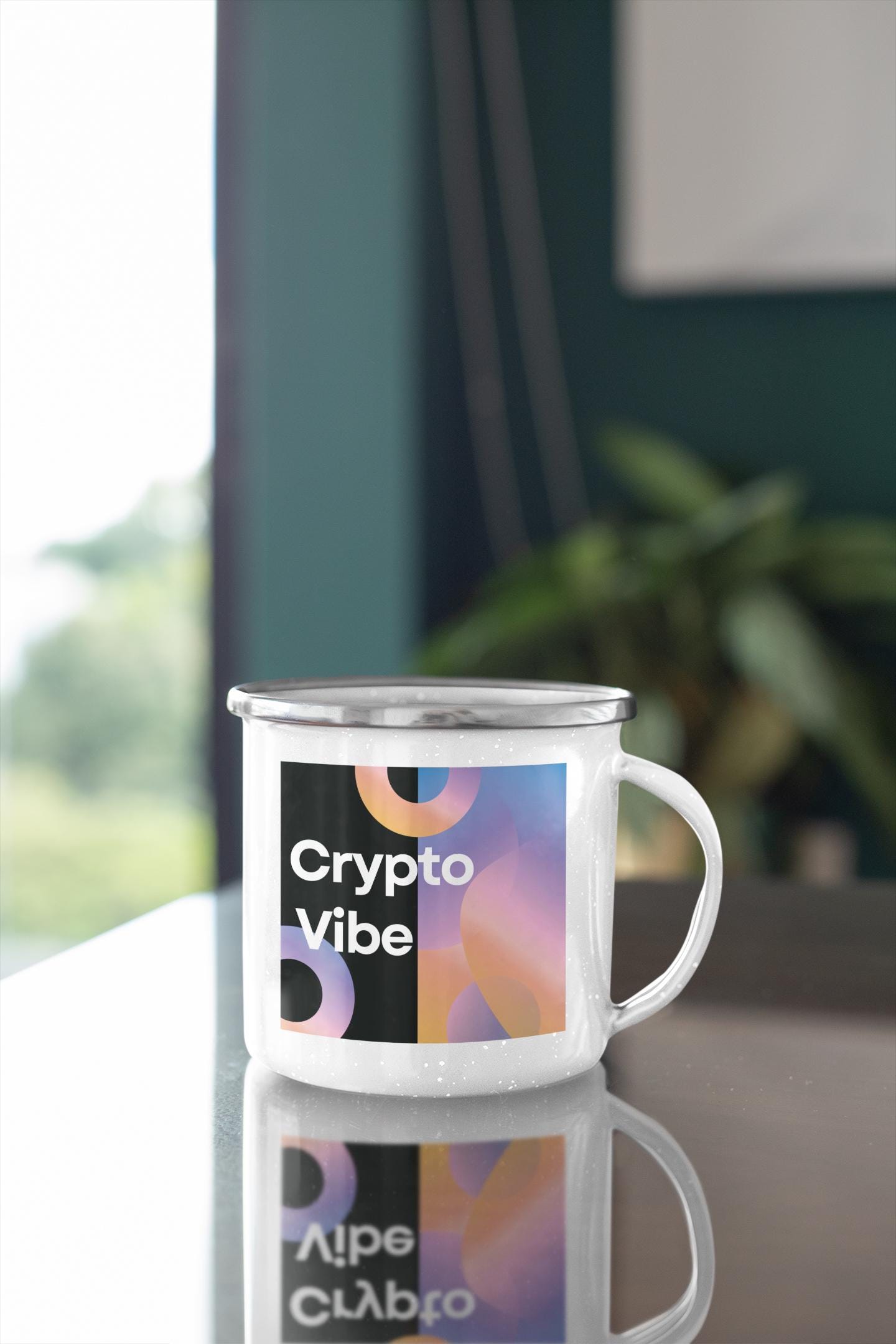 Crypto Trader Coffee Cup: Vibrant Stainless Steel Mug for Digital Coin  Enthusiasts
