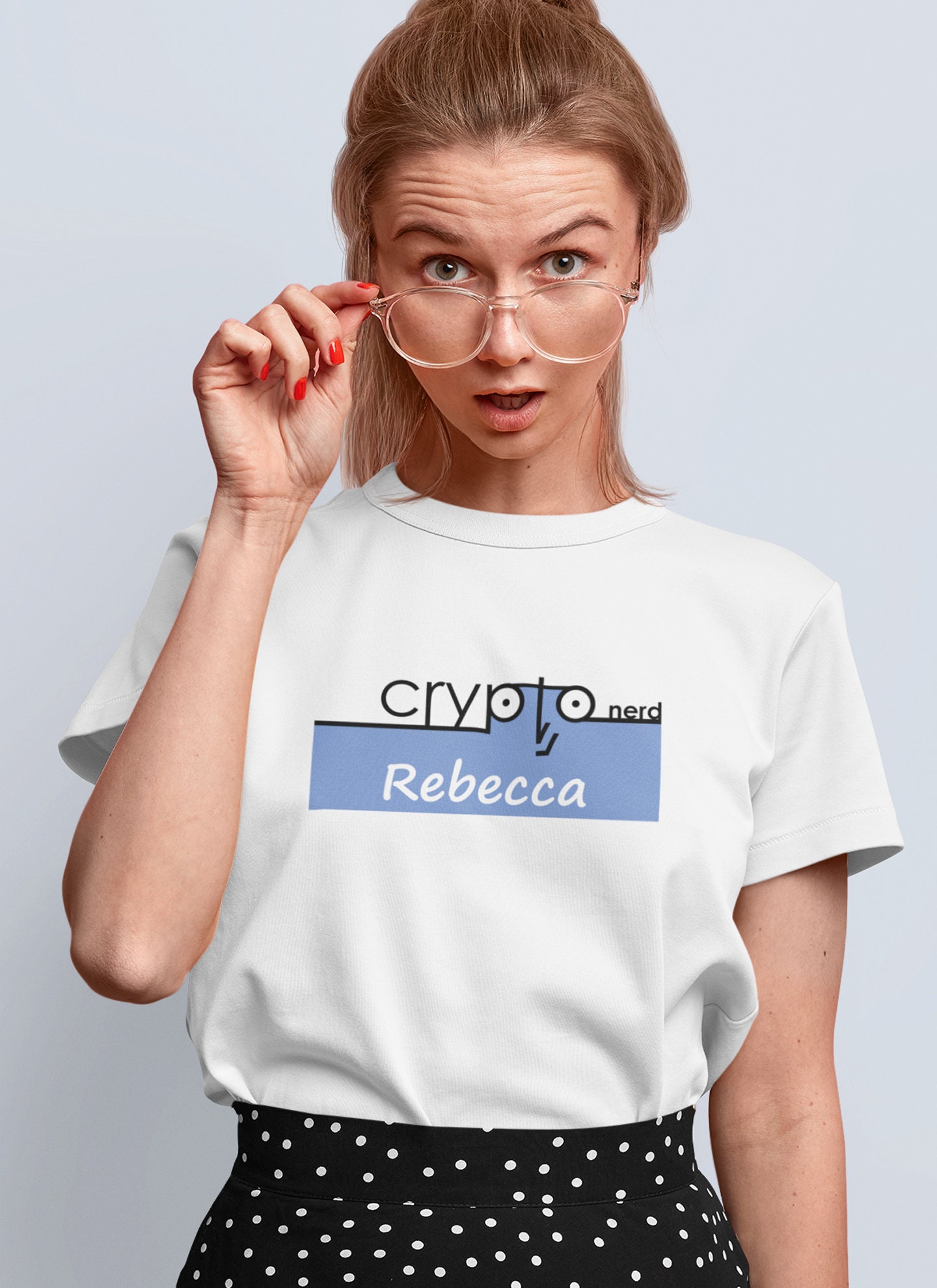 Custom Name Crypto Nerd T-Shirt: Personalized Cryptocurrency Tee
