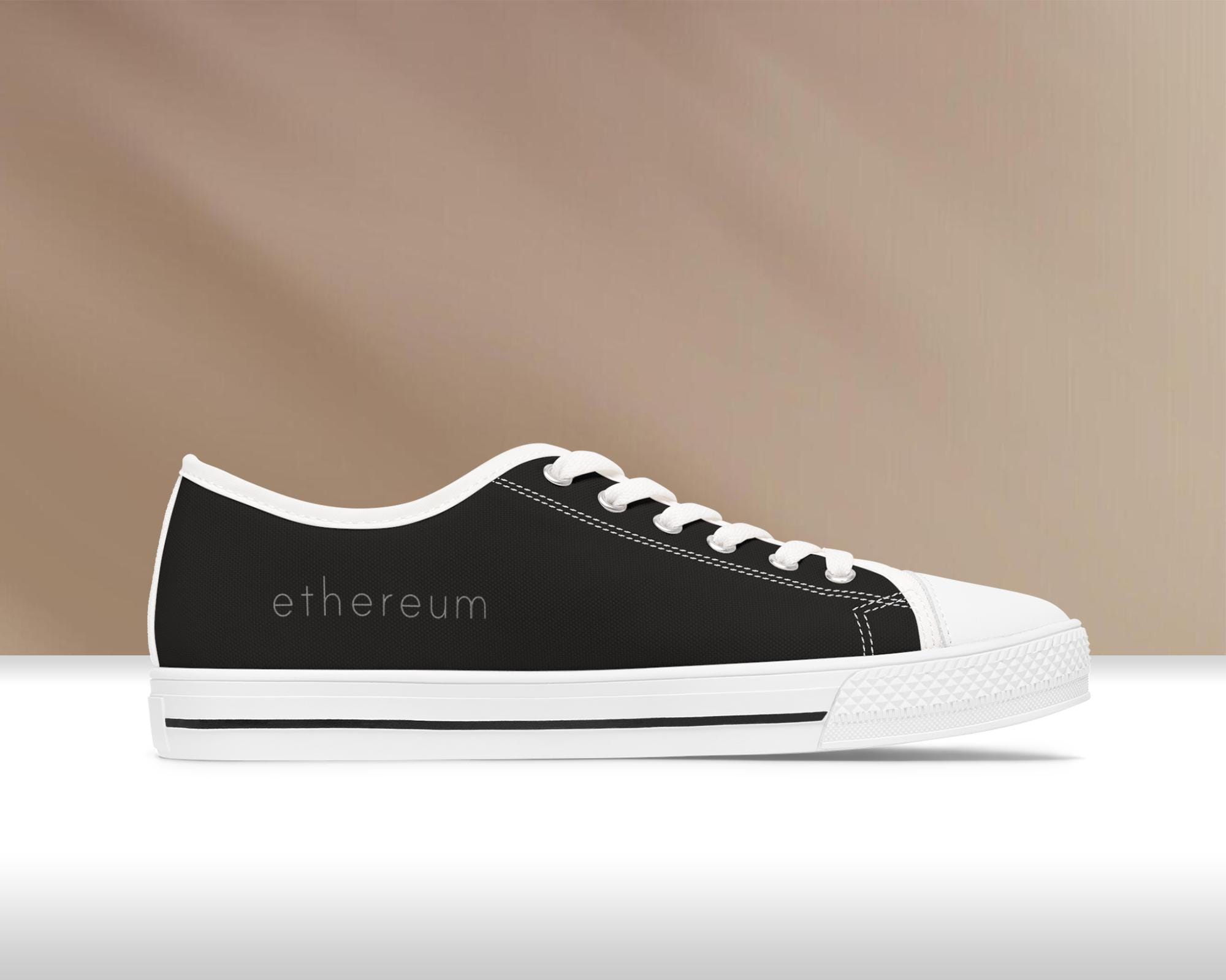 Baskets Ethereum noires : chaussures unisexes Crypto Investor - Etsy France