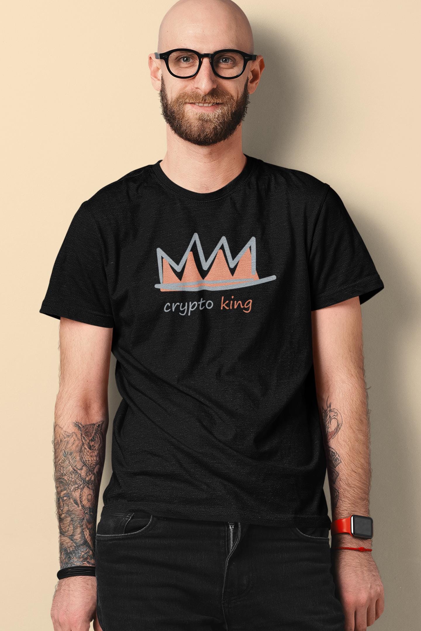 Funny Crypto King T-shirt: Bitcoin Investor Gift - Etsy New Zealand