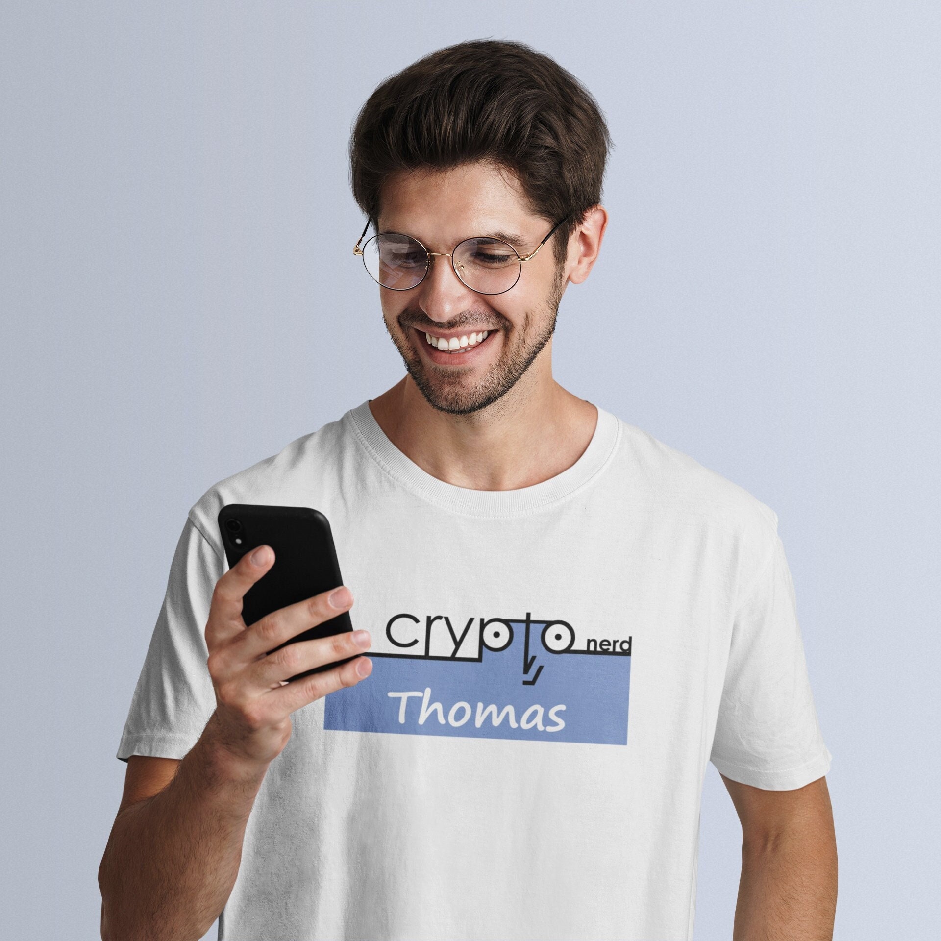 Custom Name Crypto Nerd T-Shirt: Personalized Cryptocurrency Tee
