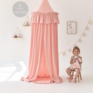 canopy bed kids, crib canopy, Hanging Canopy, Crib Canopy, Bed Canopy, Bed Tent, Muslin Bed Canopy, Crib Bed Baldachin, Reading Nook