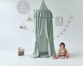 canopy bed kids, crib canopy, Hanging Canopy, Crib Canopy, Bed Canopy, Bed Tent, Muslin Bed Canopy, Crib Bed Baldachin, Reading Nook
