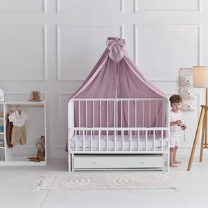 Crib canopy, Baby canopy, Baldachin for crib, crip canopy for nursery, Custom baldachin, Canopy for toddler bed
