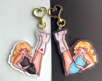 Pop Girl Inspired 3" Double-Sided Acrylic Keychain