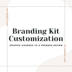 Premade Logo Customization: Graphic Design Changes & Branding