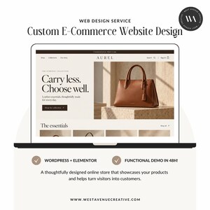 Custom WooCommerce Store Design, WordPress Elementor Website, Responsive eCommerce Solution