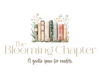 Watercolor Book Logo: Premade Business Branding Kit for Authors