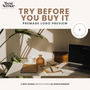 Branding Kit Logo Preview: Custom Logo Design, Try Before You Buy