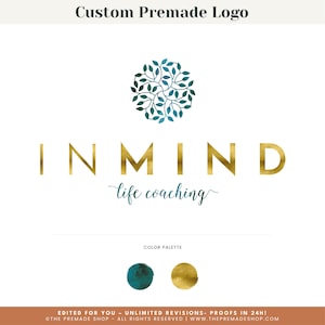 Life Coaching Logo, Therapist Logo, Psychology Logo, Spiritual Logo, Coaching Logo Template, Editable Logo For Health Coach, Life Coach