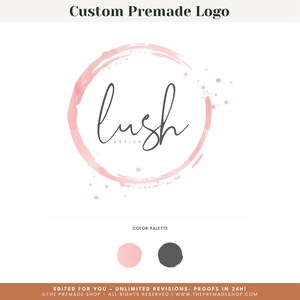 Round logo, Circle logo, Beauty logo, Text logo, Premade logo design, Photography logo, Watermark, Minimalist logo, Boutique logo, Shop logo