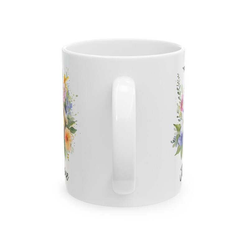 Personalized Saxophone Mug With Flowers saxophone Gifts, Gift for Band