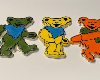 Płytka ceramiczna Grateful Dead Tańczące Niedźwiedzie