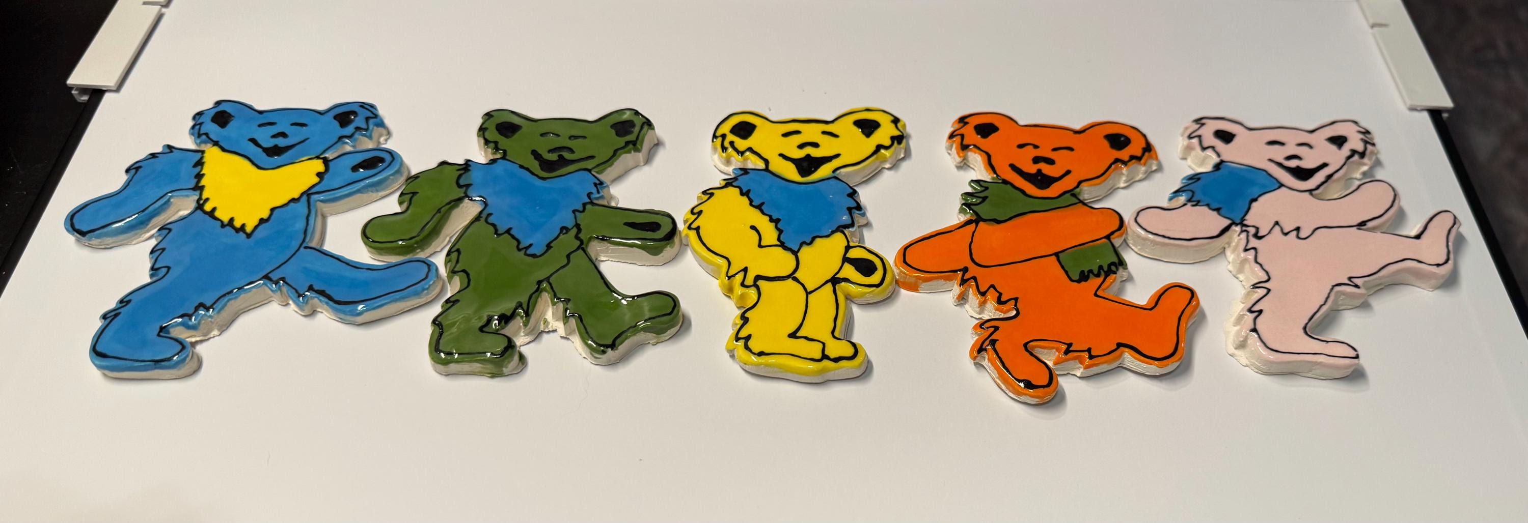 Ceramic Tile Grateful Dead Dancing Bears - Etsy