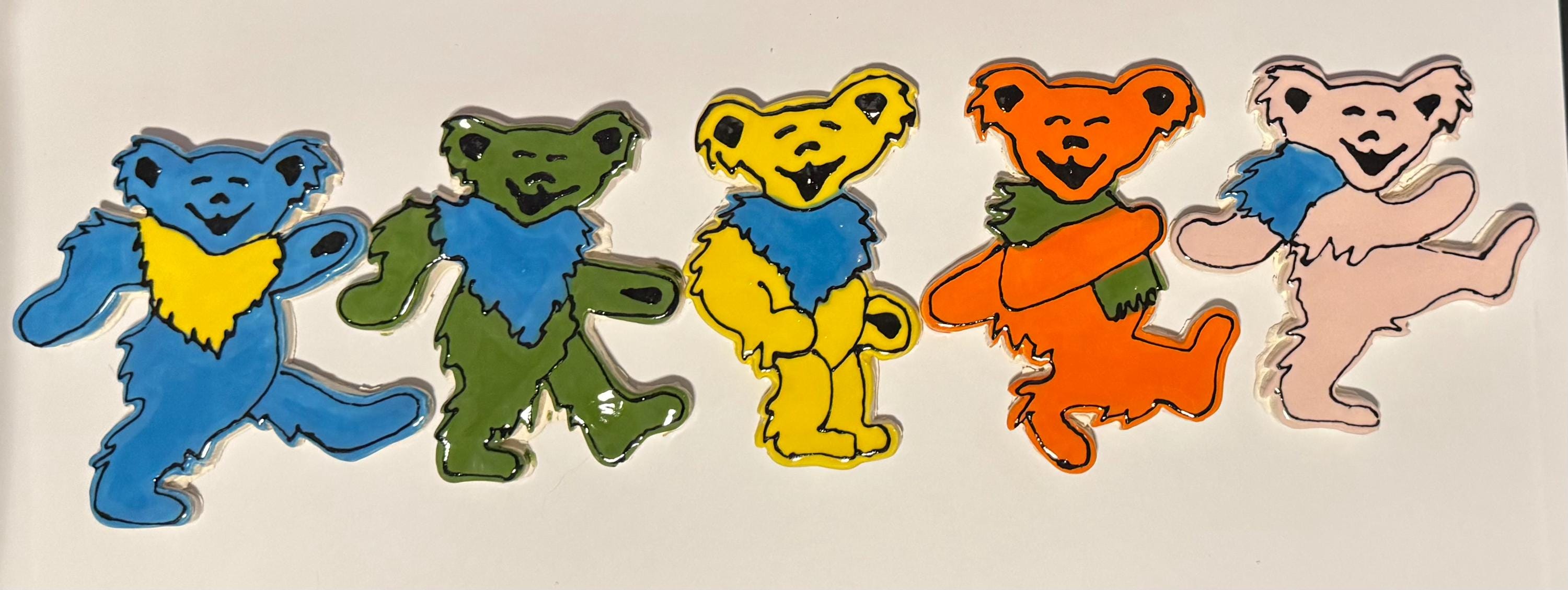 【激レア!!!】Grateful Dead パズル dancing BEAR Ceramic Tile Grateful Dead Dancing Bears - Etsy