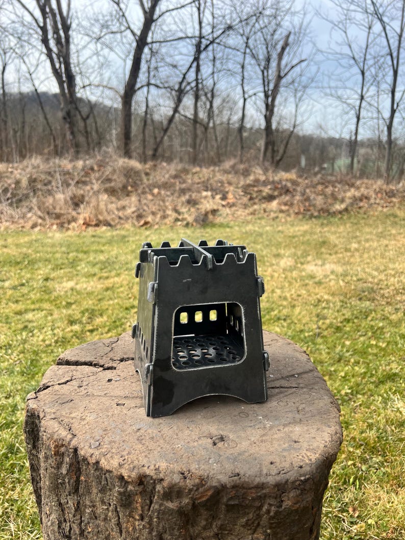 Metal Mini Firebox Mini Metal Wood Stove – Portable Steel Camp Stove - Etsy