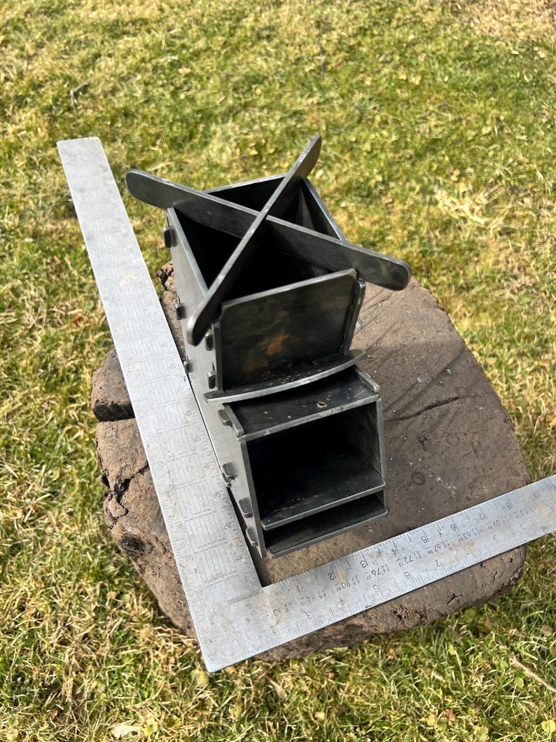 Metal Mini Firebox Mini Rocket Stove – Portable Steel Wood Stove - Etsy