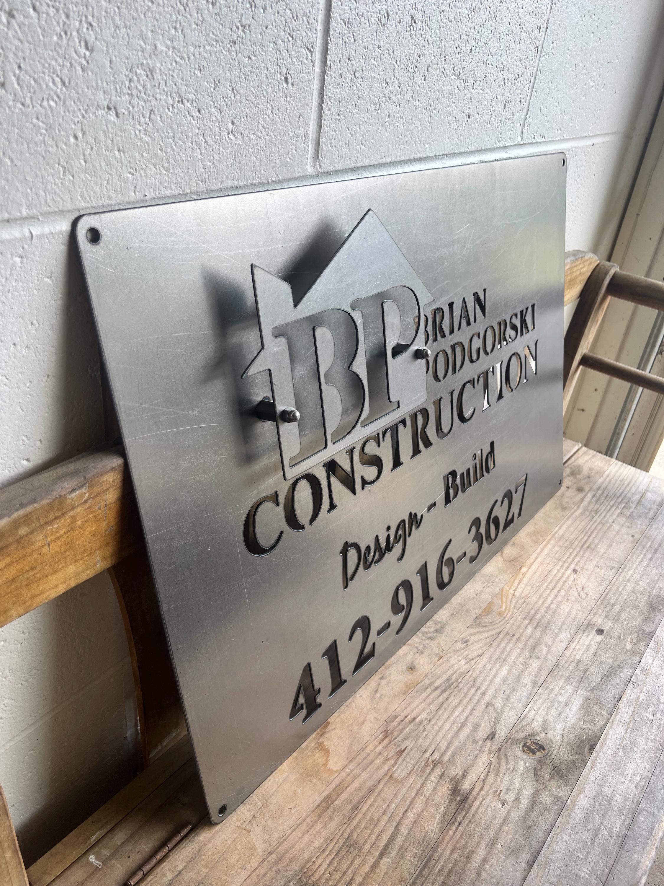 Custom Steel Business Signs - CNC Plasma Cut Metal Logo - Etsy