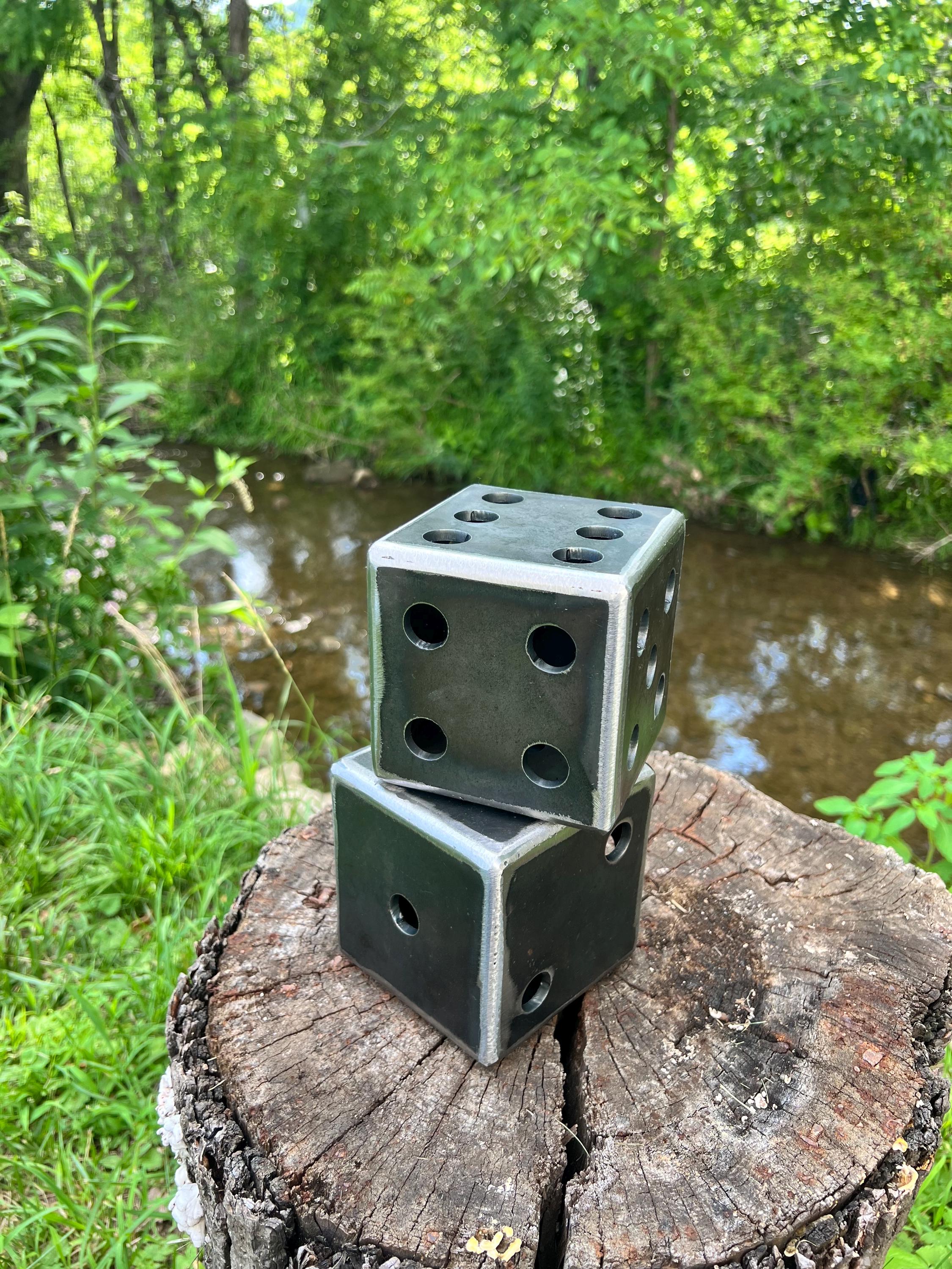 Metal Sculpture Dice - Etsy