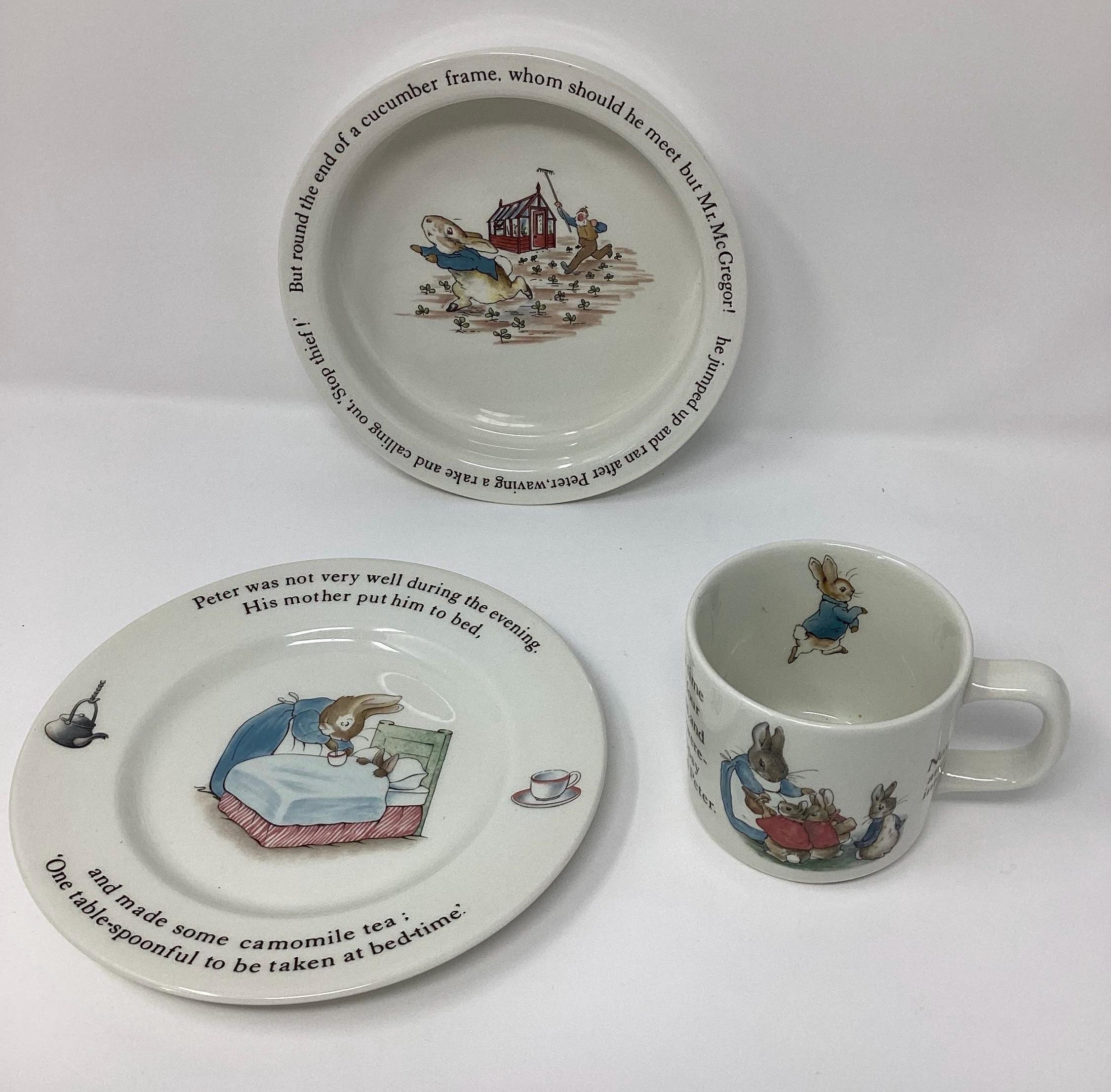 Vintage Peter Rabbit Nursery Set by Wedgewood in Box - Etsy