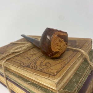 Vintage - Carved Man with Hat - Pacific Tobacco Pipe