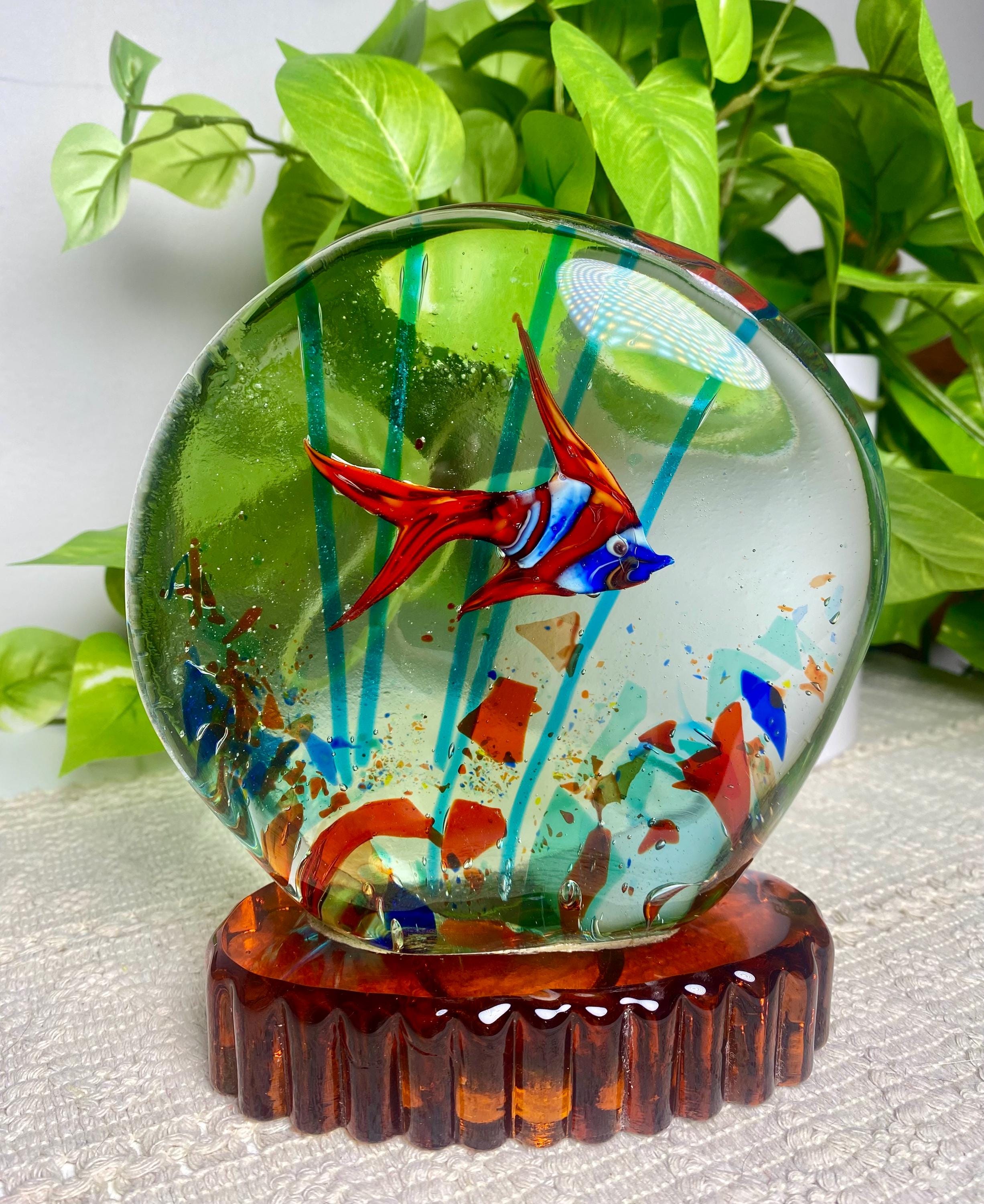 Vintage Murano Aquarium - Etsy