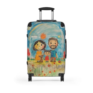 Medium Size Customisable Cabin Suitcase with Your Photos Text & Designs Durable Trendy and Uniquely Yours for Every Adventure