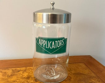 Vintage Profex Medical Applicator Jar with Stainless Lid | Made in USA, c. 1960s
