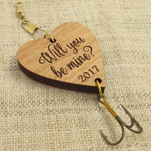 Valentine's Day Fishing Lure Will You Be Mine Valentine's Day Gift Fishing Hook for Husband, Boyfriend, Daddy, Grandpa image 4